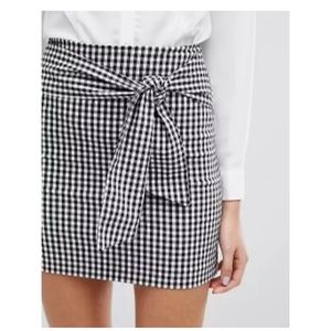 Etophe Studios Checkered Wrap Skirt